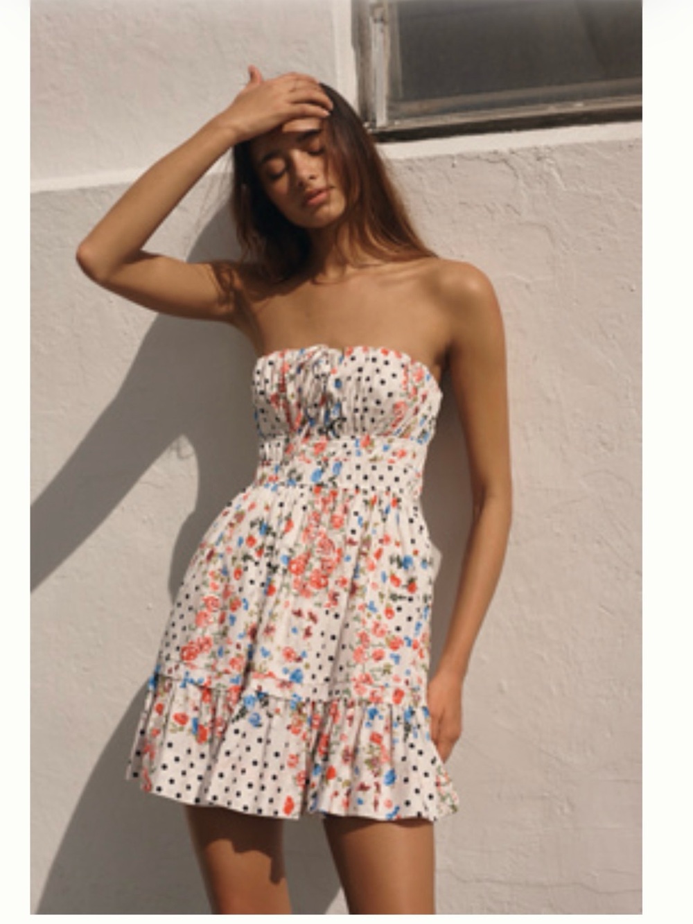 Anthropologie somerset strapless mini dress XL NWOT
